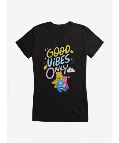 Care Bears Good Vibes Only Crew Girls T-Shirt $15.69 T-Shirts