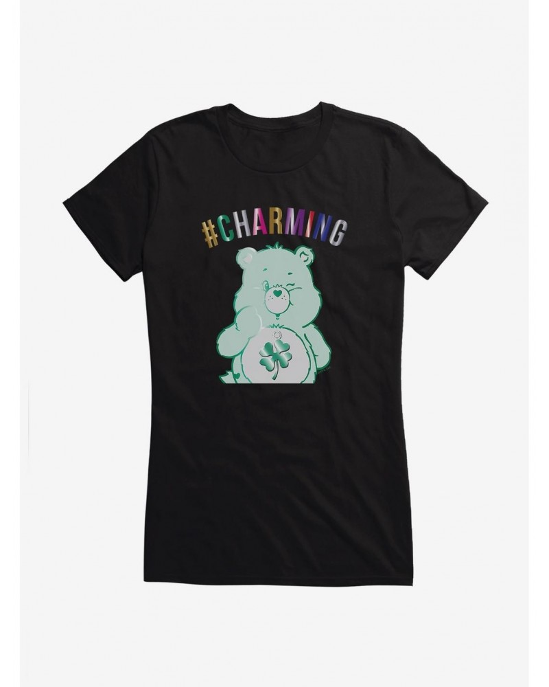 Care Bears Good Luck Bear Charming Girls T-Shirt $15.94 T-Shirts