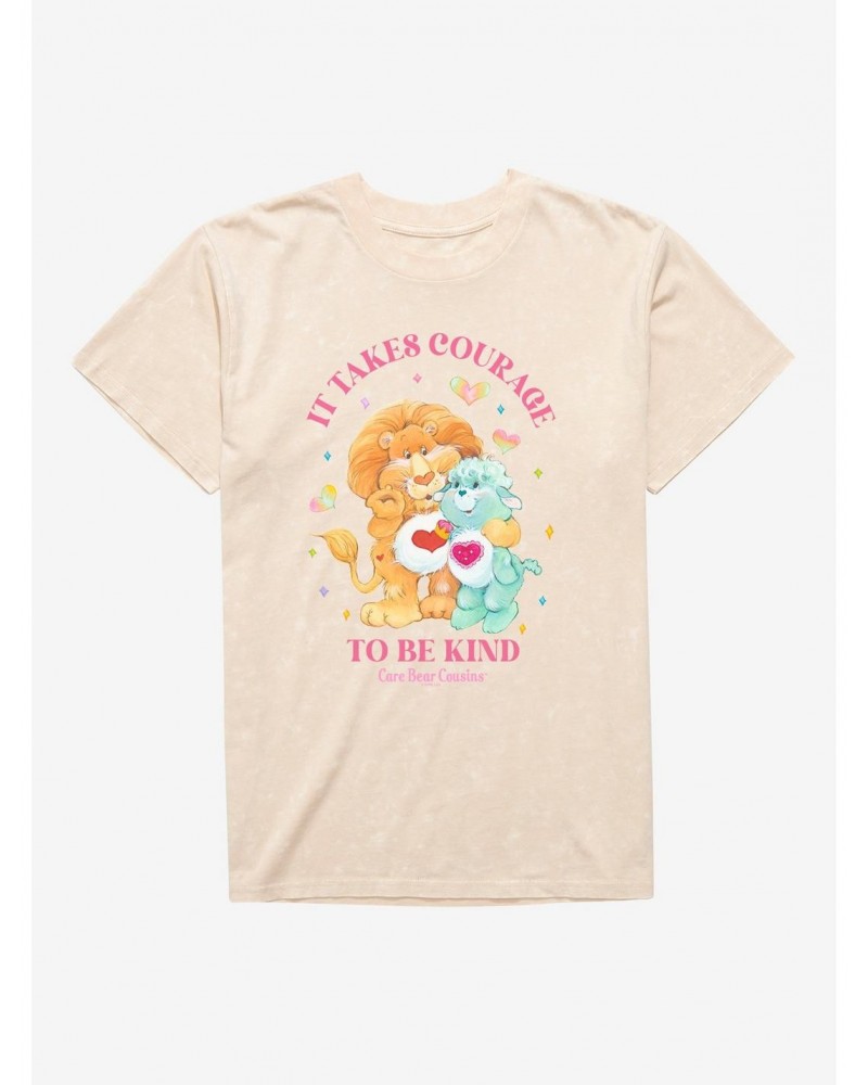 Care Bear Cousins Brave Heart Lion & Gentle Heart Lamb Be Kind Mineral Wash T-Shirt $16.32 T-Shirts