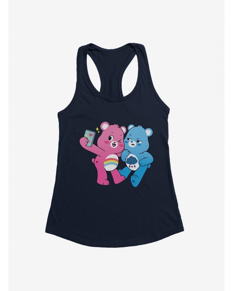 Care Bears Grumpy And Cheer Annoyed Selfie Girls Tank $15.19 Tanks