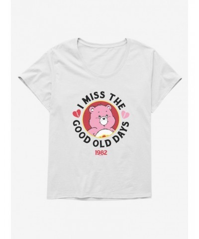 Care Bears Love-A-Lot Bear I Miss The Good Old Days Girls T-Shirt Plus Size $17.34 T-Shirts