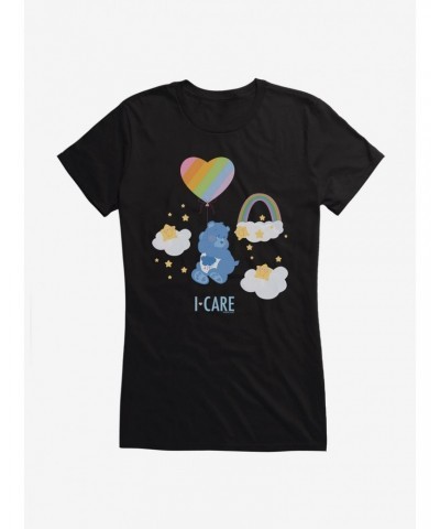 Care Bears Grumpy Bear I Care Girls T-Shirt $14.94 T-Shirts