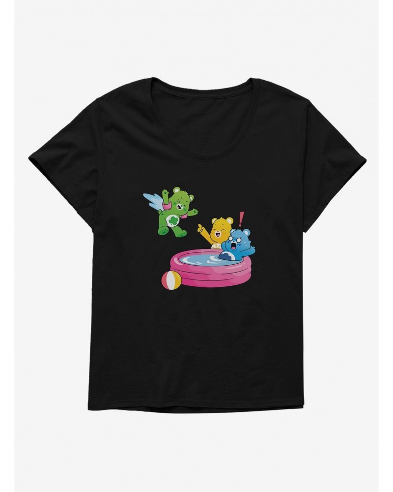 Care Bears Summer Pool Jump Girls T-Shirt Plus Size $19.14 T-Shirts