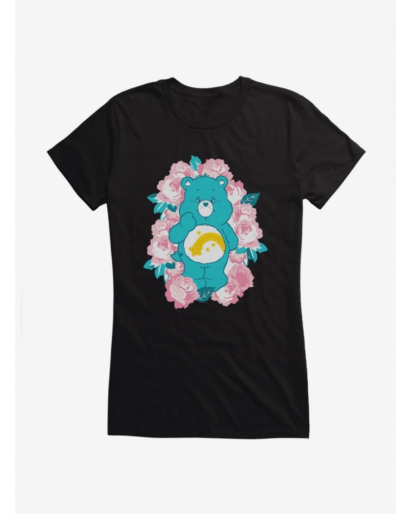 Care Bears Wish Bear Floral Girls T-Shirt $15.69 T-Shirts