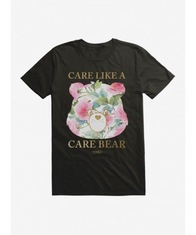 Care Bears Care Like A Care Bear Floral T-Shirt $14.82 T-Shirts