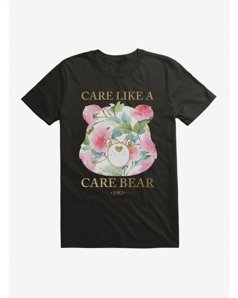 Care Bears Care Like A Care Bear Floral T-Shirt $14.82 T-Shirts