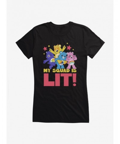 Care Bears My Squad Is Lit Girls T-Shirt $15.94 T-Shirts