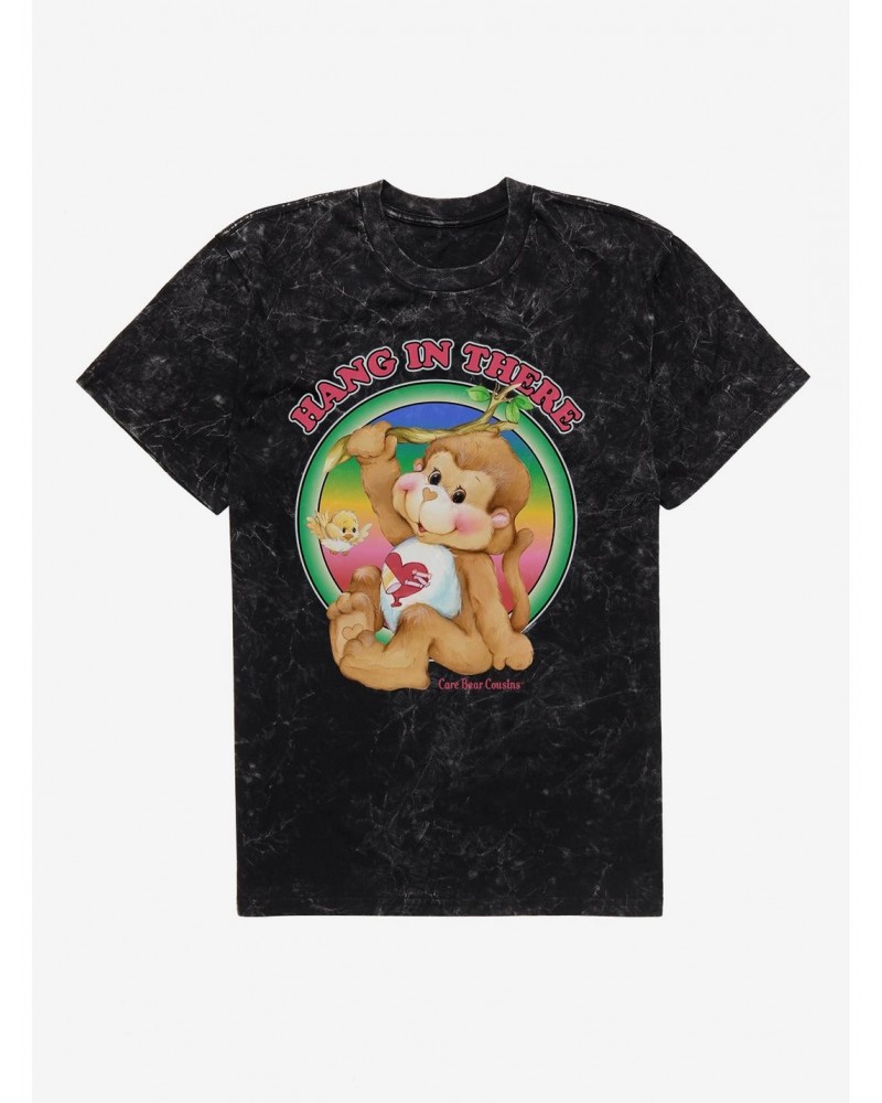 Care Bear Cousins Playful Heart Monkey Hang In There Mineral Wash T-Shirt $16.06 T-Shirts