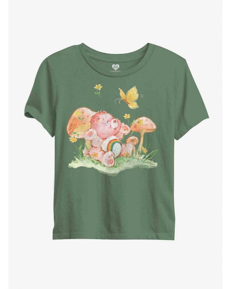 Care Bears Mushroom Boyfriend Fit Girls T-Shirt $16.19 T-Shirts