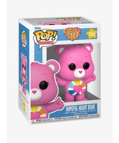 Funko Care Bears 40th Pop! Animation Hopeful Heart Bear Vinyl Figure $8.13 Figures