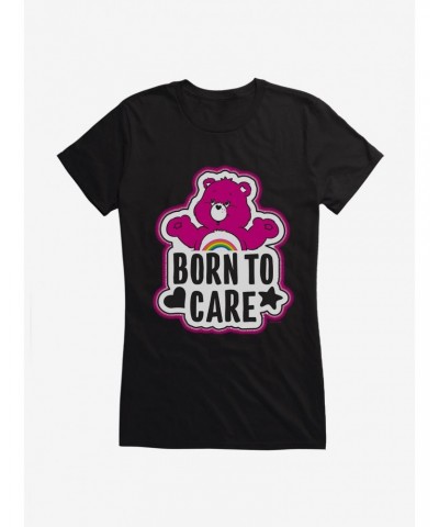 Care Bears Cheer Born To Care Girls T-Shirt $16.19 T-Shirts