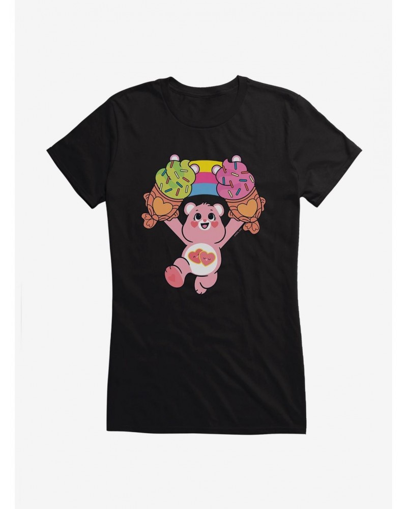 Care Bears Love A Lot Bear Taiyaki Ice Cream Girls T-Shirt $16.19 T-Shirts