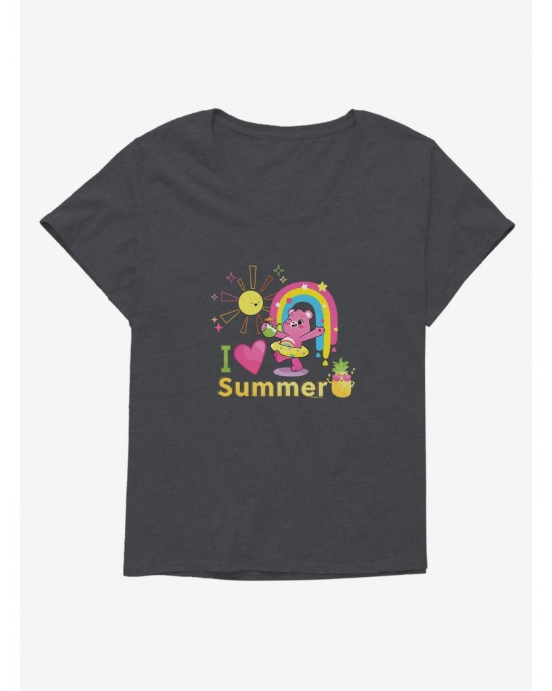 Care Bears I Love Summer Cheer Girls T-Shirt Plus Size $18.84 T-Shirts